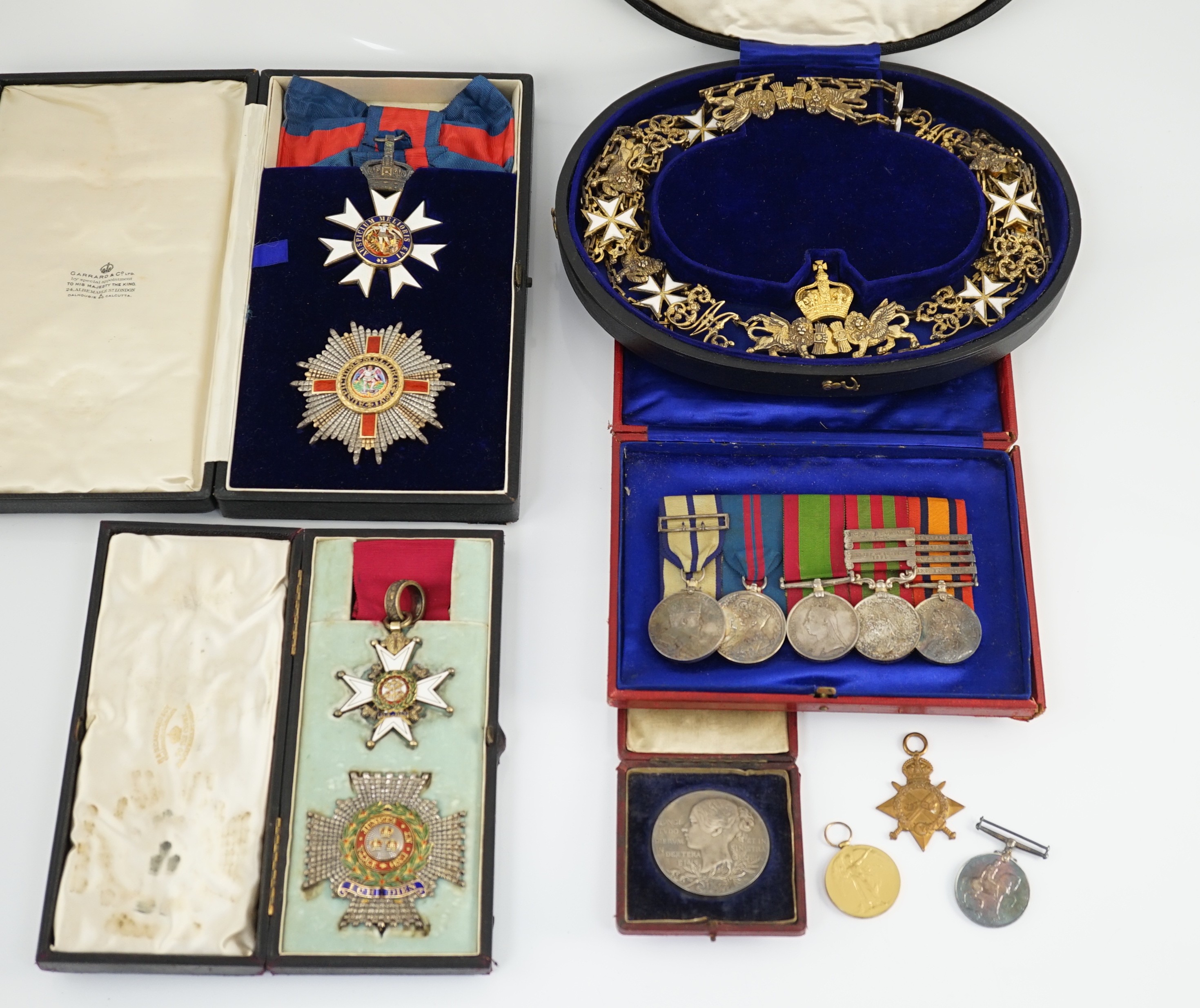 A magnificent group of Afghanistan, Indian General Service, Boer War, and Great War of eleven medals, awarded to General Sir John Eccles Nixon, GCMG KCB, who was the General responsible for the disastrous first British E